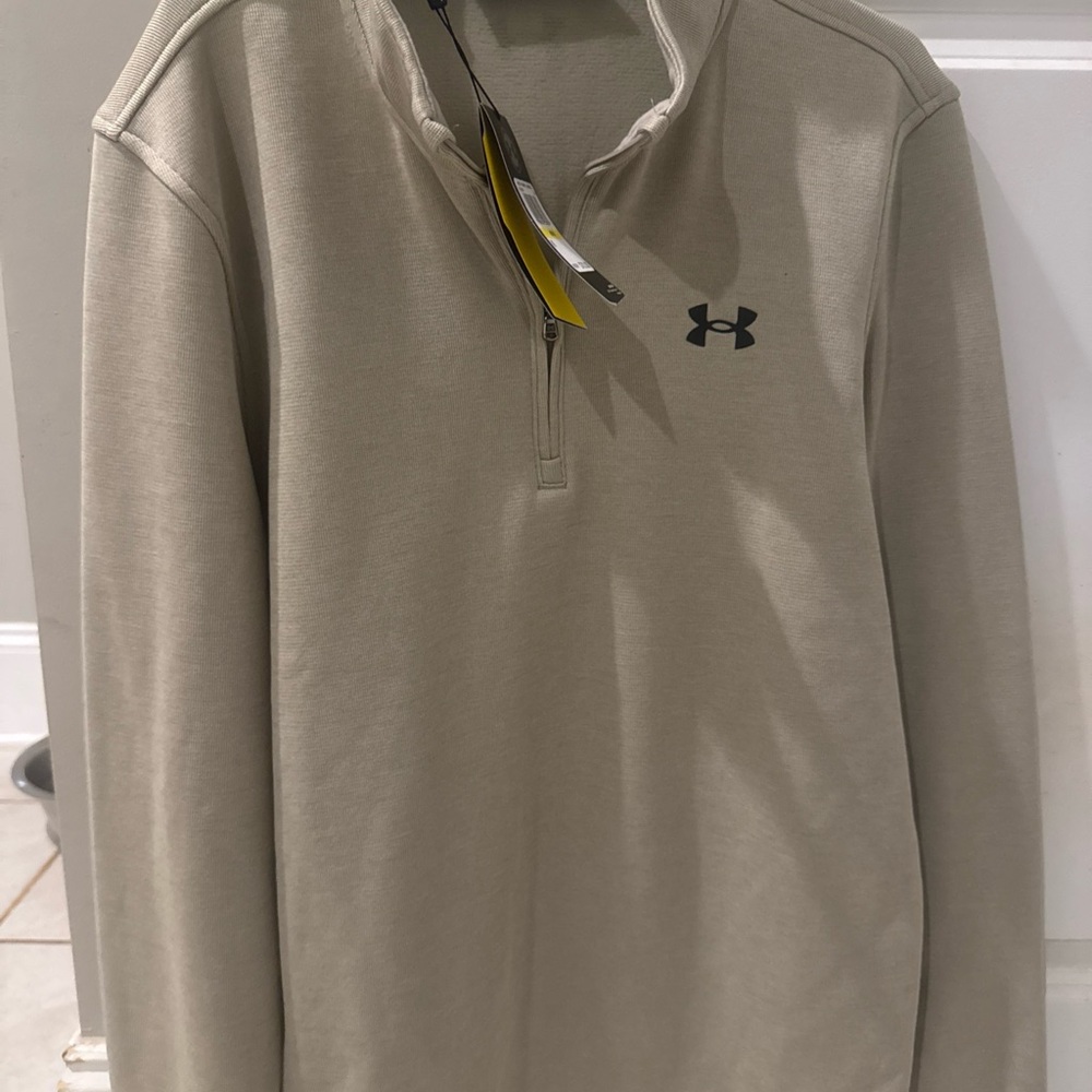 Under Armour Khaki Quarter-Zip Top